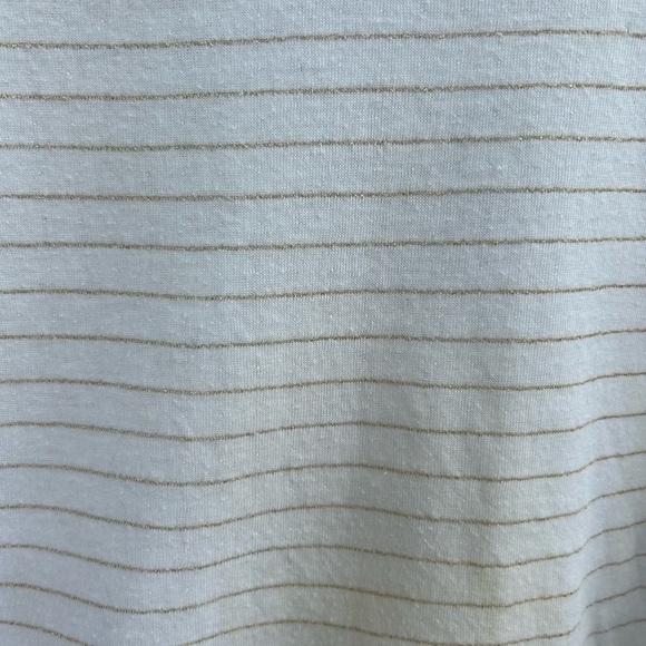 le petit bateau gold striped t shirt, size 12 - Picture 6 of 7